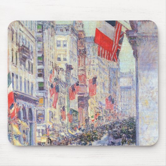 Von der 34th Street, Mai 1917, von Hassam Mousepad (Vorne)