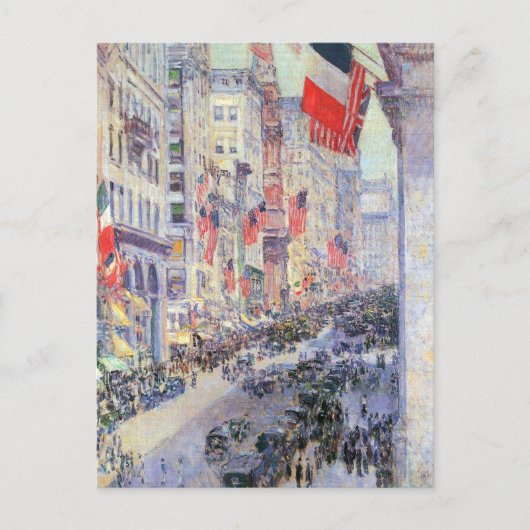 Von der 34th Street, Mai 1917, von Hassam Postkarte (Vorderseite)