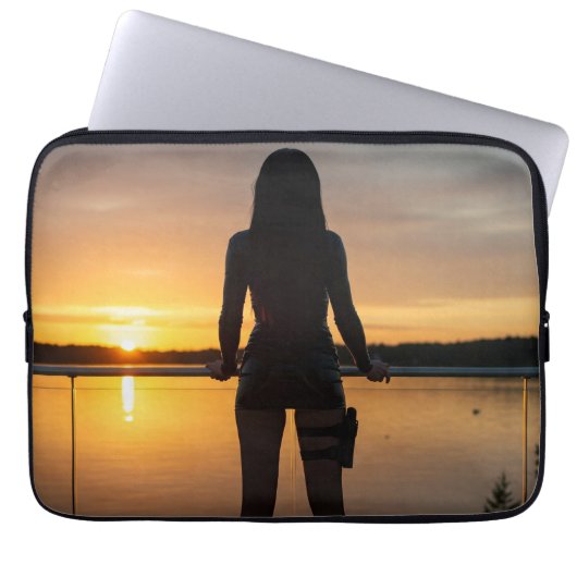 Von der Abenddämmerung bis zum Morgengrauen Laptopschutzhülle (Vorderseite)