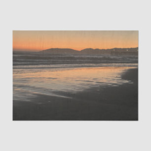 Von der Abenddämmerung bis zum Twilight am Beach F Seidenpapier