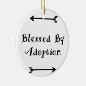 Von der Adoption gesegnet - Pflege fördern Keramik Ornament (Rechts)