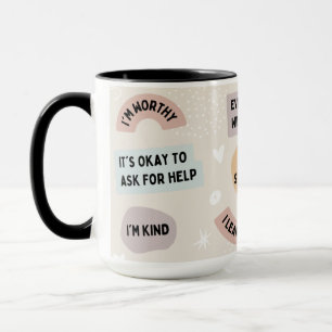 Von der Affirmation Rüstung entworfene Tasse