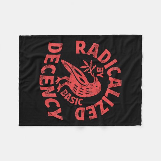 Von der anständigen weiblichen Tätigkeit radikalis Fleecedecke (Vorderseite (Horizontal))