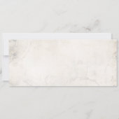 Von der Arbeit bis zum Hochzeitsticket Einladung (Rückseite)