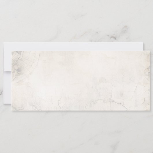 Von der Arbeit bis zum Hochzeitsticket Einladung (Rückseite)