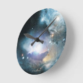 Von der Asche der ersten Sterne Runde Wanduhr (Winkel)