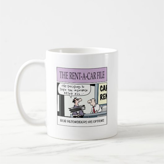 von der Automietfirma Kaffeetasse (Links)