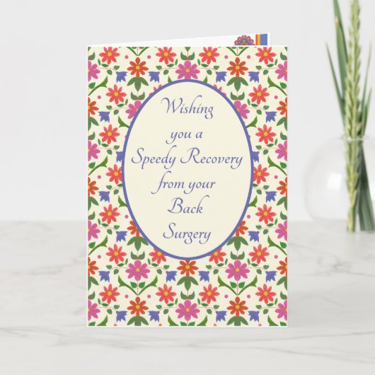 Von der Back Operation Card, Rangoli-Blume profiti Karte (Vorderseite)
