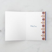 Von der Back Operation Card, Rangoli-Blume profiti Karte (Innenseite)