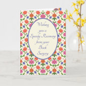 Von der Back Operation Card, Rangoli-Blume profiti Karte (Gelbe Blume)