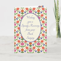 Von der Back Operation Card, Rangoli-Blume profiti