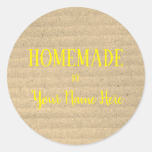 Von der Bäckerei Keks Vintages Handwerk hausgemach Runder Aufkleber