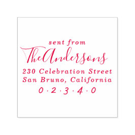 Von der benutzerdefinierten Rücksendeadresse für F Permastempel