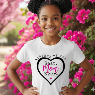 Von der besten Mutter überhaupt geboren Herz Mutte T-Shirt