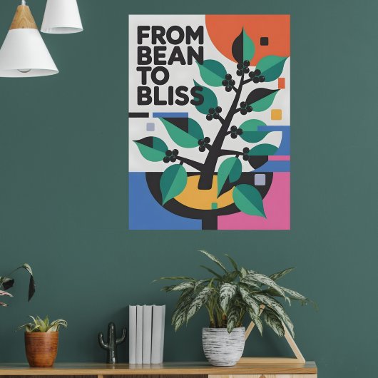 Von der Bohne zum Kaffee Bliss Poster (Wohnzimmer 1)