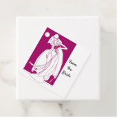Von der Bride fuschia rosa und weiß Geschenkanhänger (Beispiel)
