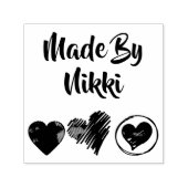 Von der Briefmarke gemacht Permastempel (Design)