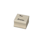 Von der Briefmarke Gummistempel (Stempel)