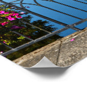 Von der Brücke bei Josselin in Frankreich sichtbar Poster (Ecke)