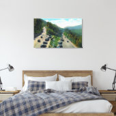 Von der Button-Kurve auf den Weg, Parkplatz Leinwanddruck (Insitu (Schlafzimmer))