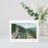 Von der Button-Kurve auf den Weg, Parkplatz Postkarte (Stehend Vorderseite)