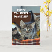 Von der Cat BEST Vater Grußkarte Karte (Gelbe Blume)