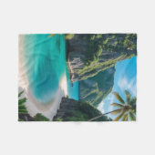 "Von der Cove bis zur Couch: Ein Stück Tropischer Fleecedecke (Vorderseite (Horizontal))