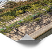 Von der Dachterrasse des Musee d'Orsay hat man ein Poster (Ecke)