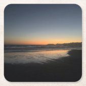 Von der Dämmerung bis zur Dämmerung am Foto. Rechteckiger Pappuntersetzer (Vorderseite)