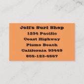 Von der Dämmerung bis zur Dämmerung am Foto. Visitenkarte (Rückseite)