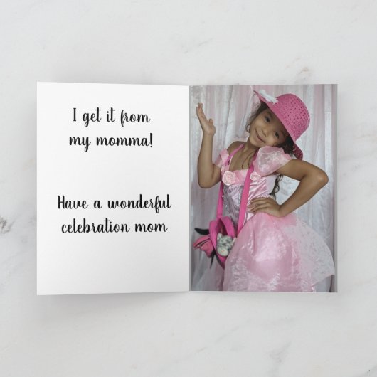 VON DER DAUGHTER MOTHERDAY-Karte Karte (Innenseite)