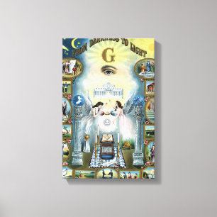 Von der Dunkelheit zum Licht Leinwanddruck