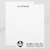 "Von der Ecke der"Chiropraktik Briefpapier (Vorne/Hinten)