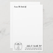 "Von der Ecke der"Chiropraktik Briefpapier (Vorne/Hinten)