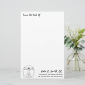 "Von der Ecke der"Chiropraktik Briefpapier (Stehend Vorderseite)