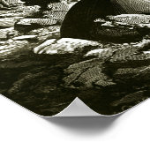 Von der Erde zum Mond durch Jules Vern Art 2 Poster (Ecke)