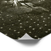 Von der Erde zum Mond durch Jules Vern Art Poster (Ecke)