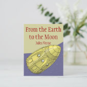 Von der Erde zum Mond - Jules Verne Postkarte (Stehend Vorderseite)
