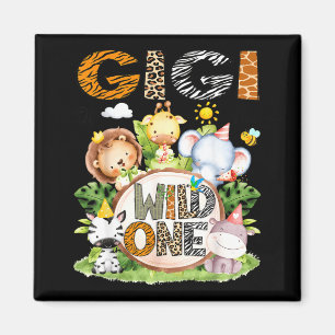 Von der Gigi Wild 1. Geburtstags-Safari Magnet