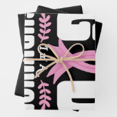 Von der Gnade Gott bin ein Überlebender Brustkrebs Geschenkpapier Set (Beispiel)