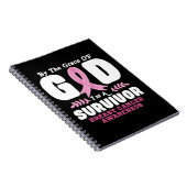 Von der Gnade Gott bin ein Überlebender Brustkrebs Notizblock (Rechte Seite)