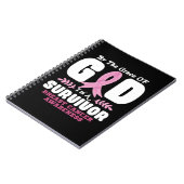 Von der Gnade Gott bin ein Überlebender Brustkrebs Notizblock (Linke Seite)