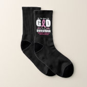 Von der Gnade Gott bin ein Überlebender Brustkrebs Socken (Paar)
