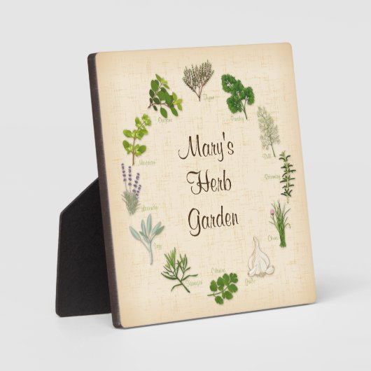 Von der Herb Garden Plaque ausschalten Fotoplatte (Vorderseite)