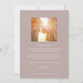 Von der Herbst-Editierbare Farbe Hochzeitsankündig Dankeskarte (Rückseite)