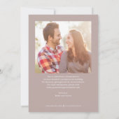 Von der Herz bearbeitbaren Farbkarte Save the Date Dankeskarte (Rückseite)