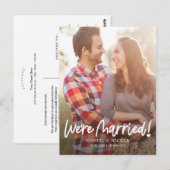 Von der Herz-Hochzeit Ankündigung Postkarte (Vorne/Hinten)