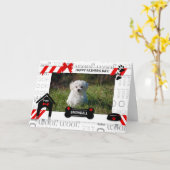 von der Hundelokarte des roten Vaters Karte (Gelbe Blume)