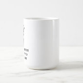 Von der Jagd auf Hirsche und Adrenalin besessen Kaffeetasse (Mittel)