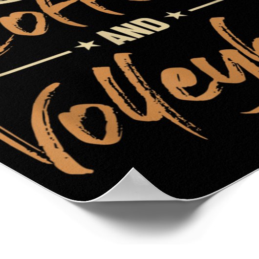 Von der Kaffee- und Volleyballmannschaft gespeist Poster (Ecke)